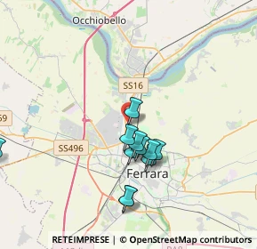 Mappa Via della Sirena, 44122 Ferrara FE, Italia (3.39727)