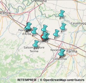 Mappa 43036 Fidenza PR, Italia (10.32286)