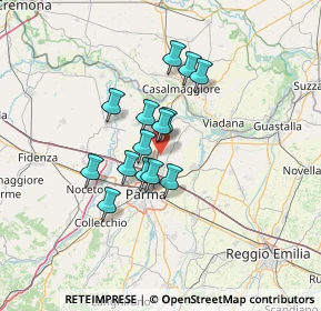 Mappa Via Pizzolese, 43122 Parma PR, Italia (9.86071)