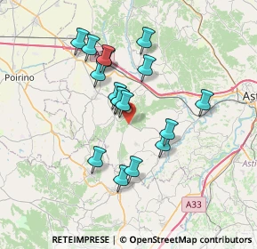 Mappa Via 55 Colle S. Giuseppe, 14012 Ferrere AT, Italia (6.14118)