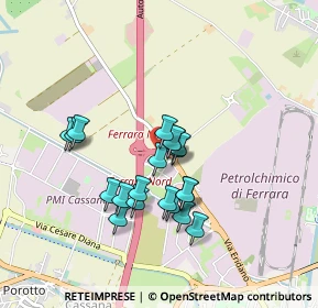 Mappa Via Eridano, 44123 Ferrara FE, Italia (0.7265)