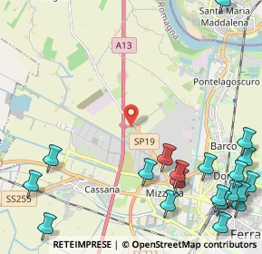 Mappa Via Eridano, 44123 Ferrara FE, Italia (3.362)