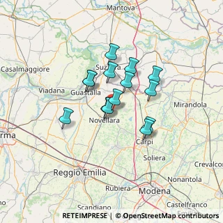 Mappa Via Cristoforo Colombo, 42012 Novellara RE, Italia (9.77)