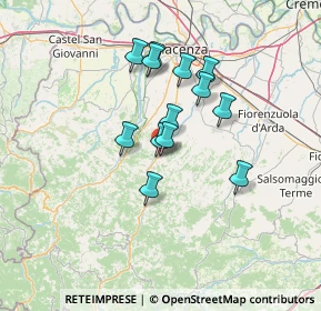 Mappa Via San Bono, 29028 Ponte dell'Olio PC, Italia (10.73615)