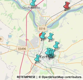 Mappa Via Argenta, 44122 Ferrara FE, Italia (4.07364)