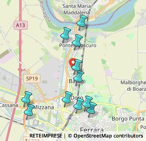 Mappa Via Argenta, 44122 Ferrara FE, Italia (2.02091)