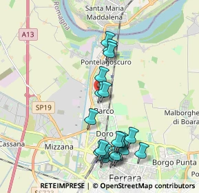 Mappa Via Argenta, 44122 Ferrara FE, Italia (2.049)