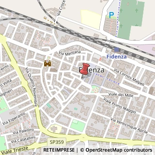 Mappa Via Benedetto Bacchini, 8, 43036 Fidenza, Parma (Emilia Romagna)