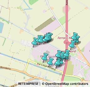 Mappa Via Fedele Sutter, 44124 Ferrara FE, Italia (0.8025)