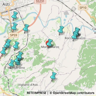Mappa Frazione Montemarzo, 14030 Azzano d'Asti AT, Italia (2.935)