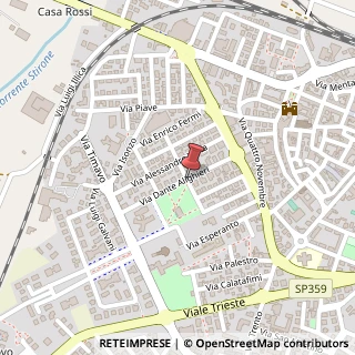 Mappa Via dante alighieri 14, 43036 Fidenza, Parma (Emilia Romagna)