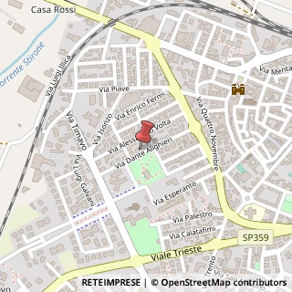 Mappa Via Dante Alighieri, 16, 43036 Fidenza, Parma (Emilia Romagna)