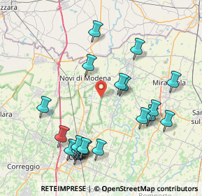 Mappa Via Fossetta Cappello, 41016 Novi di Modena MO, Italia (8.7965)