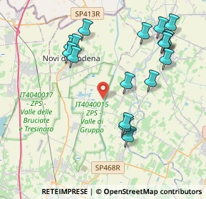 Mappa Via Fossetta Cappello, 41016 Novi di Modena MO, Italia (4.46294)