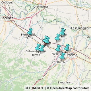 Mappa Fidenza, 43036 Fidenza PR, Italia (9.3825)
