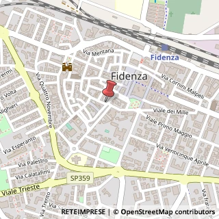 Mappa Via Benedetto Bacchini, 18, 43036 Fidenza, Parma (Emilia Romagna)