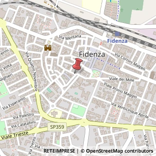 Mappa Via Benedetto Bacchini, 20, 43036 Fidenza, Parma (Emilia Romagna)