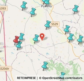 Mappa Cascina Ruà, 10046 Poirino TO, Italia (6.1925)