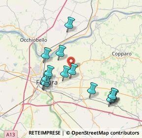 Mappa Via Anna D'Este, 44123 Ferrara FE, Italia (7.59143)