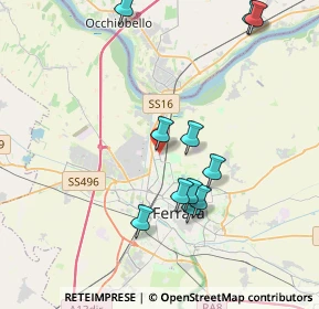 Mappa Via Bentivoglio, 44123 Ferrara FE, Italia (3.95364)