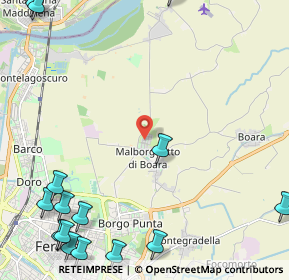 Mappa Via Formia, 44123 Ferrara FE, Italia (3.54067)