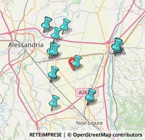 Mappa Via Centro, 15100 Mandrogne AL, Italia (7.53118)