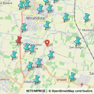 Mappa Via Camurana, 41036 Medolla MO, Italia (2.984)
