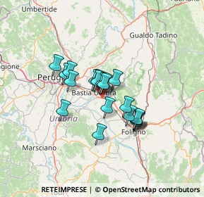 Mappa Via del Caminaccio, 06081 Assisi PG, Italia (9.365)