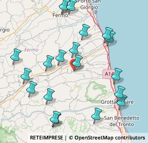 Mappa Via Alcide De Gasperi, 63062 Montefiore dell'Aso AP, Italia (9.6875)