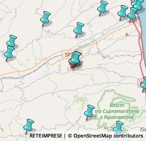Mappa Via Alcide De Gasperi, 63062 Montefiore dell'Aso AP, Italia (6.08875)