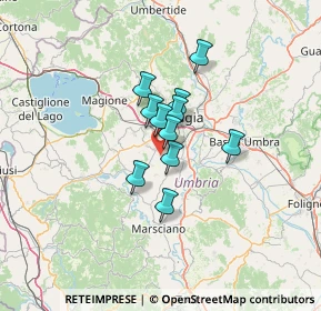 Mappa Strada Fonte Canale, 06100 Pila PG (8.48091)