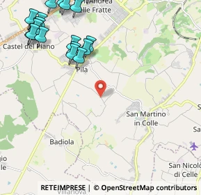 Mappa Strada Fonte Canale, 06100 Pila PG (3.0585)