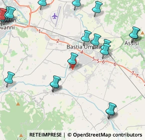 Mappa Via Odoardo Gigliarelli, 06083 Bastia Umbra PG, Italia (6.1415)