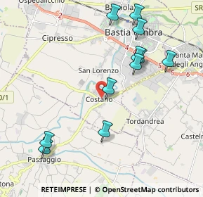Mappa Via Odoardo Gigliarelli, 06083 Bastia Umbra PG, Italia (2.27636)