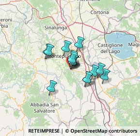 Mappa Via delle Rose, 53042 Chianciano Terme SI, Italia (7.61875)