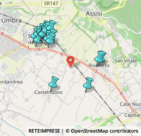 Mappa Via Bottoneto, 06081 Assisi PG, Italia (2.137)