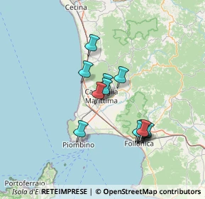 Mappa Via Cafaggio, 57021 Campiglia Marittima LI, Italia (11.98308)