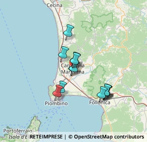 Mappa Via Cafaggio, 57021 Campiglia Marittima LI, Italia (11.47308)