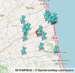 Mappa SP 58, 63062 Montefiore dell'Aso AP, Italia (6.75789)