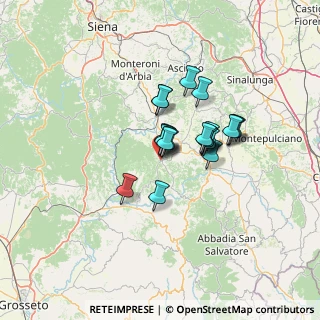 Mappa Località Le Benducce, 53024 Montalcino SI, Italia (9.101)