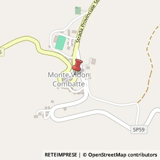 Mappa Via Roma,  1, 63027 Monte Vidon Combatte, Fermo (Marche)