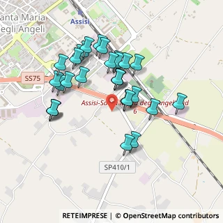 Mappa Via Cristoforo Cecci, 06081 Santa Maria degli Angeli PG, Italia (0.44828)
