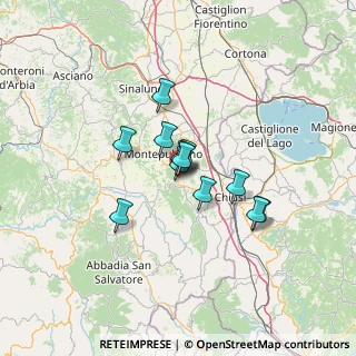 Mappa Via della Valle, 53042 Chianciano Terme SI, Italia (8.94083)