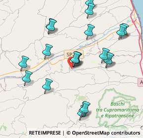 Mappa Via del Molino, 63062 Montefiore dell'Aso AP, Italia (4.3345)