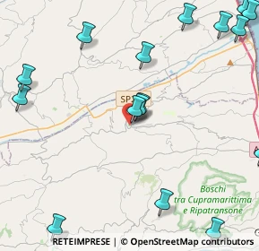 Mappa Via del Molino, 63062 Montefiore dell'Aso AP, Italia (6.11563)