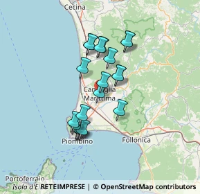 Mappa Via di Venturina, 57021 Campiglia Marittima LI, Italia (11.616)