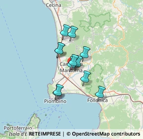 Mappa Via di Venturina, 57021 Campiglia Marittima LI, Italia (9.27)