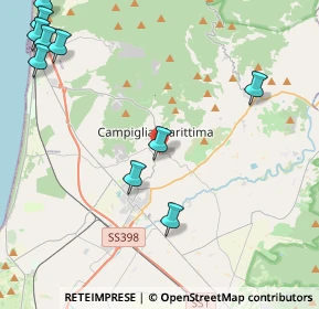 Mappa Via di Venturina, 57021 Campiglia Marittima LI, Italia (6.32727)