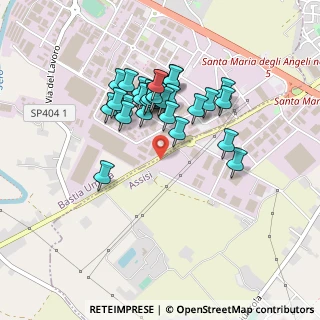 Mappa Via S. Francescuccio de' Mietitori, 06083 Bastia Umbra PG, Italia (0.37333)