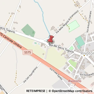 Mappa Via del Sacro Tugurio, 06081 Rivotorto d'Assisi PG, Italia, 06081 Assisi, Perugia (Umbria)